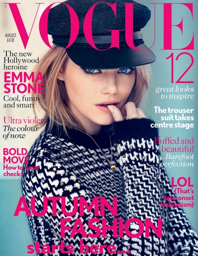 Emma Stone for Vogue UK August 2012