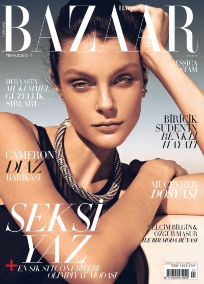 Jessica Stam for Harper’s Bazaar Turkey July 2012