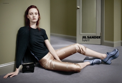 Codie Young by Daniel Jackson for Jil Sander Navy