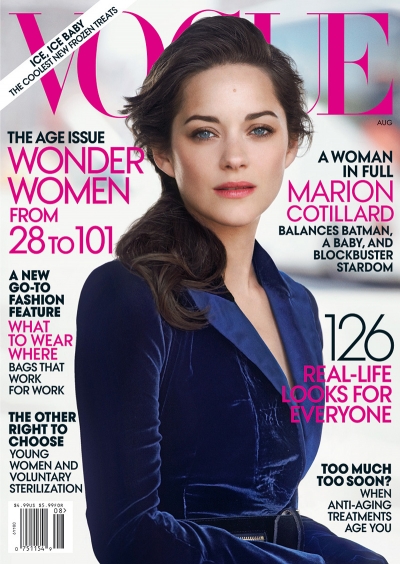 Marion Cotillard for Vogue US August 2012