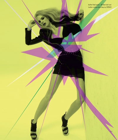 Milou Sluis in Versace by Juan Martin for ODDA