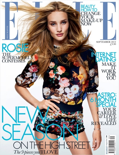 Rosie Huntington Whiteley for Elle UK September 2012
