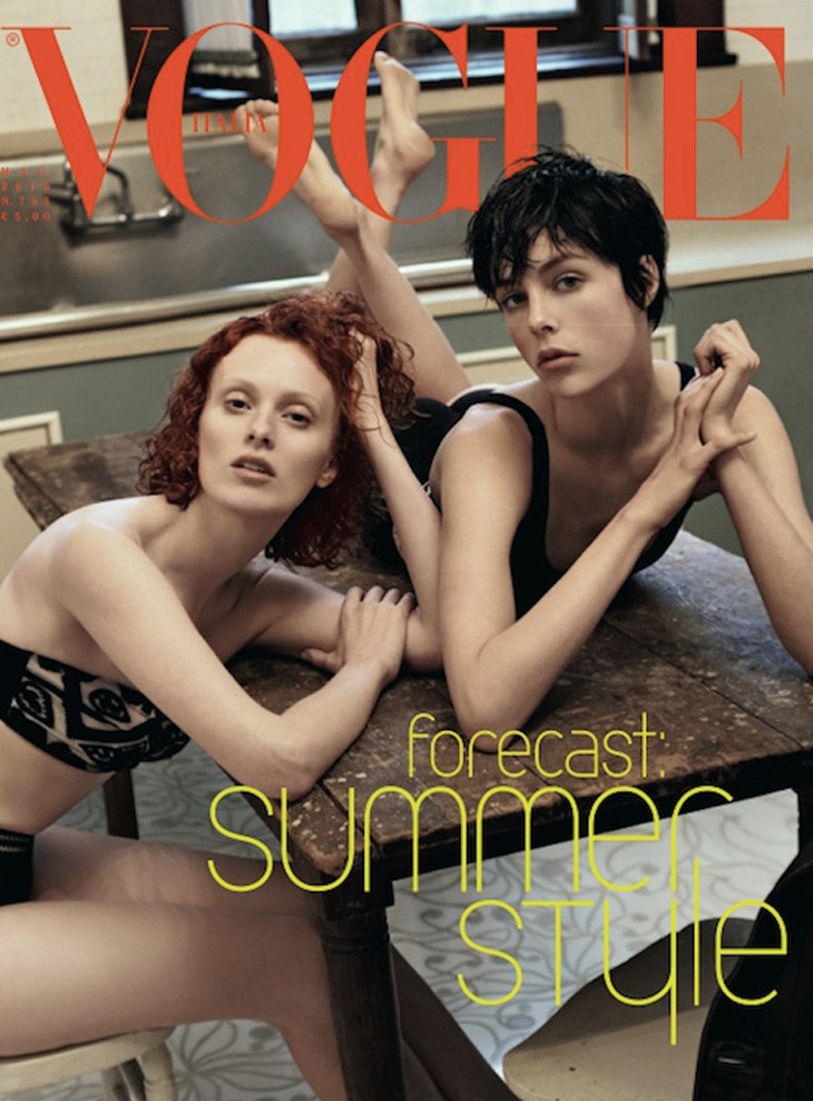 Karen Elson & Edie Campbell Cover Vogue Italia May 2013