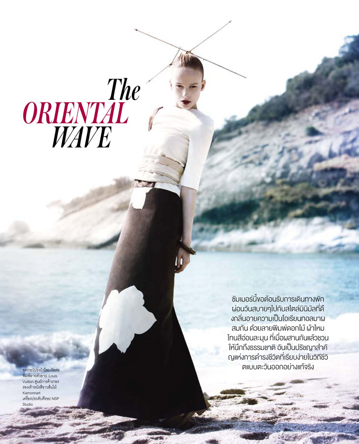 The Oriental Wave by Wirat Jattuwattana for InStyle Magazine Thailand
