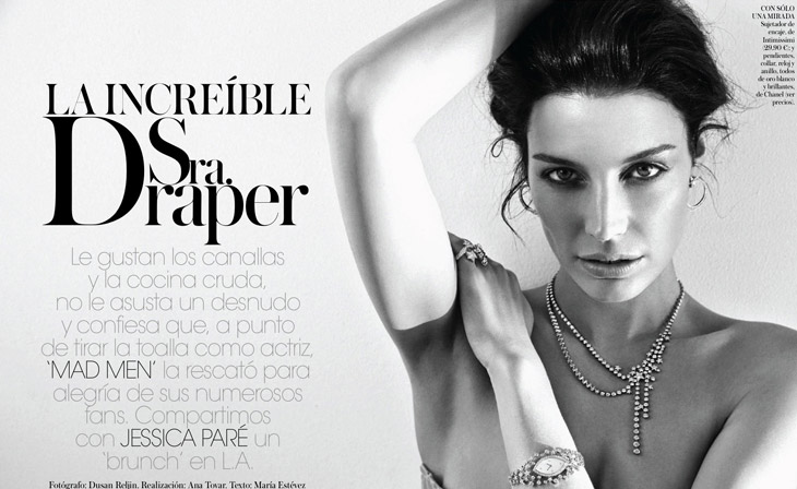Mad Men Star Jessica Pare by Dusan Reljin for Vogue Spain