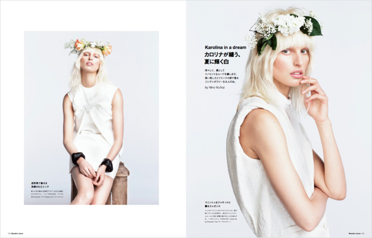 Karolina Kurkova by Nino Munoz for Numero Tokyo