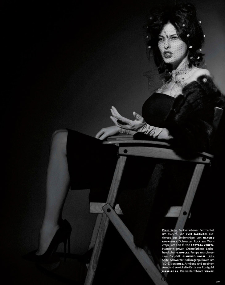 Linda Evangelista by Karl Lagerfeld for Vogue Germany