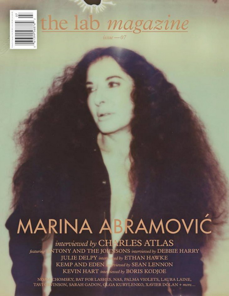 Marina Abramovic Covers The Lab Magazine
