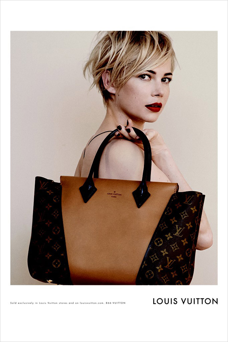 Michelle Williams by Peter Lindbergh for Louis Vuitton Handbags