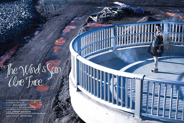 Lindsay Belanger by Christine Kolmegies for Chloe Magazine