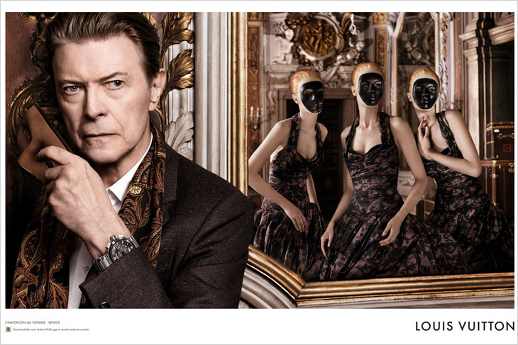 poster advertising Louis Vuitton handbag with Maartje Verhoef in