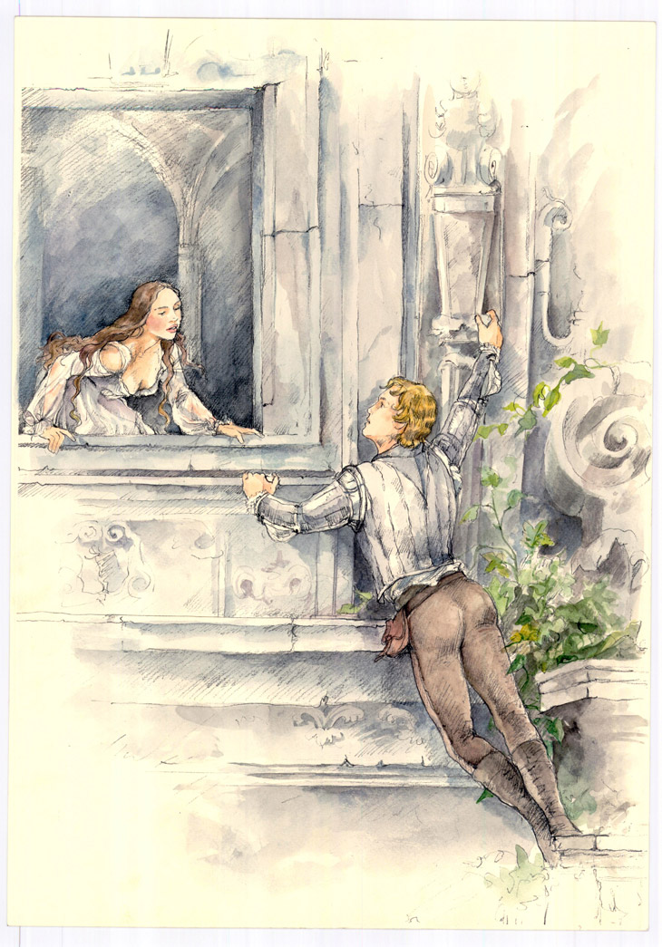 Romeo & Juliet Costume Sketches by Carlo Piggioli.