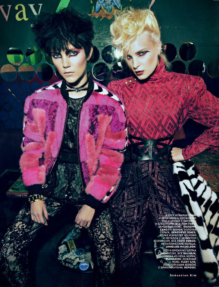 Agnes Nabuurs, Charlotte Tomas & Laura Hanson for Vogue Russia by Sebastian Kim