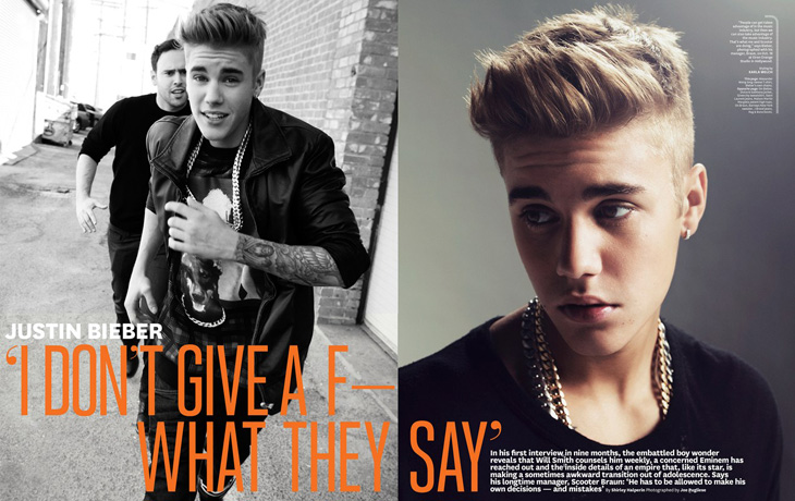 Outtakes: Justin Bieber for Hollywood Reporter