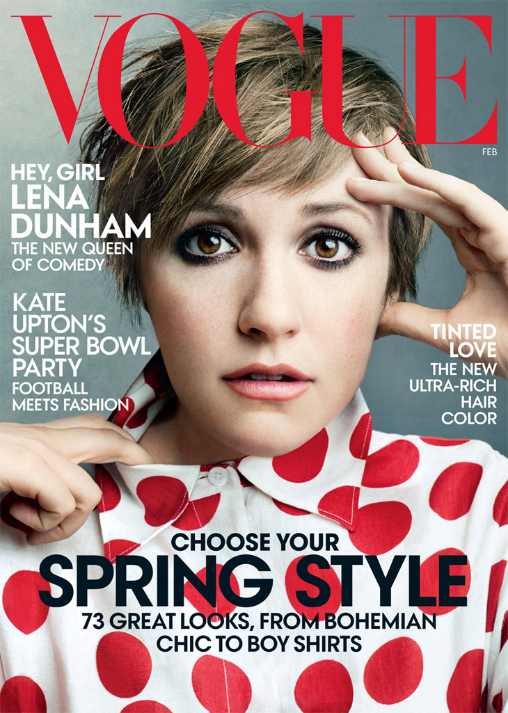Lena Dunham for Vogue US by Annie Leibovitz