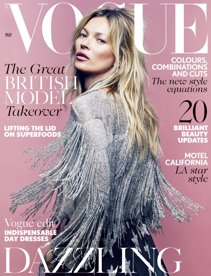 Kate Moss in Topshop for Vogue UK May 2014