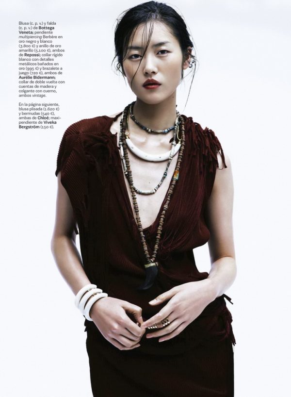 Liu Wen for S Moda Magazine by Tetsu Kubota