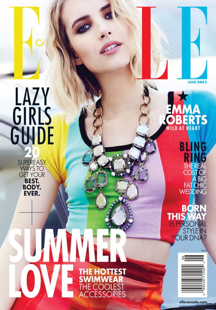 Emma Roberts for Elle Canada by Max Abadian