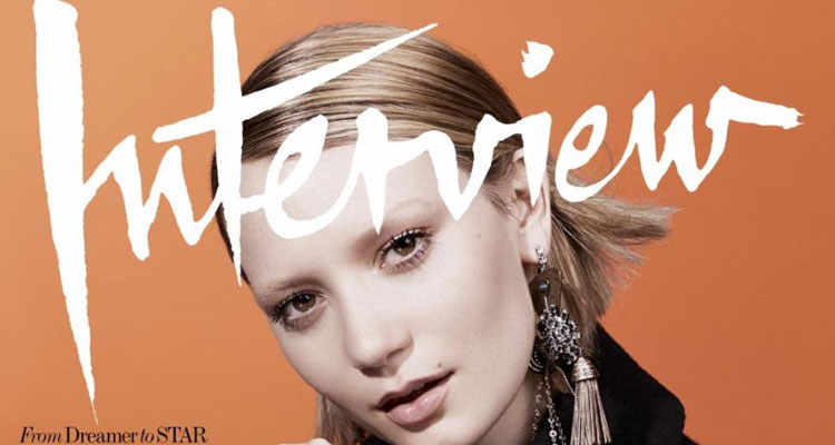 Mia Wasikowska for Interview Magazine August 2014