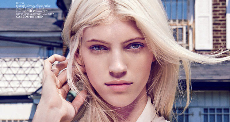 Devon Windsor, Jeneil Williams and Katlin Aas for Vogue Turkey