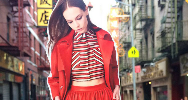 Mina Cvetkovic for Tanya Taylor Resort 2015