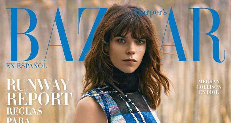 Meghan Collison in Dior for Harper’s Bazaar Mexico August 2014