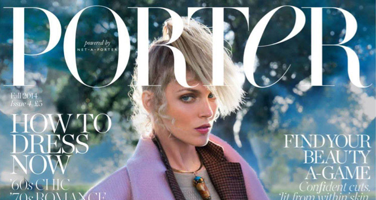 Anja Rubik for Porter Magazine Fall 2014