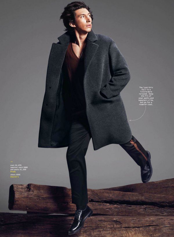 Adam Driver for GQ Magazine 2014 Photographs by Paola 