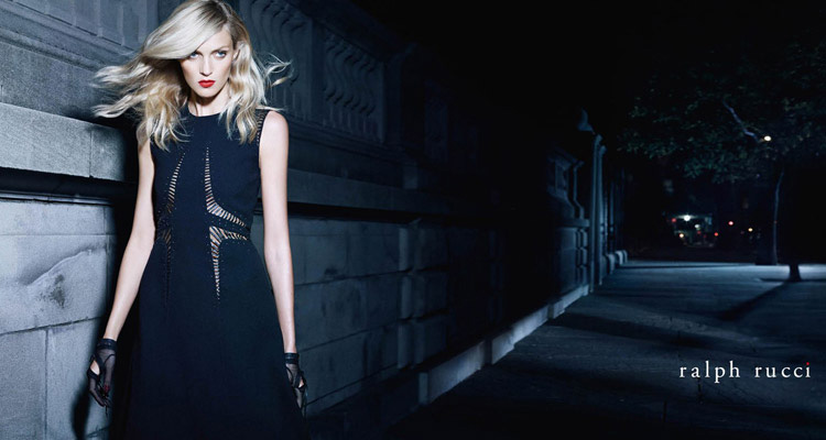 Anja Rubik for Ralph Rucci Fall Winter 2014.15