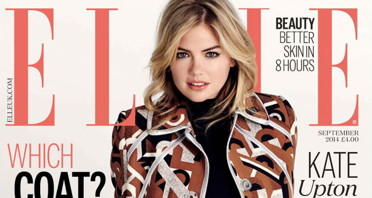 Kate Upton in PRADA for Elle UK September 2014