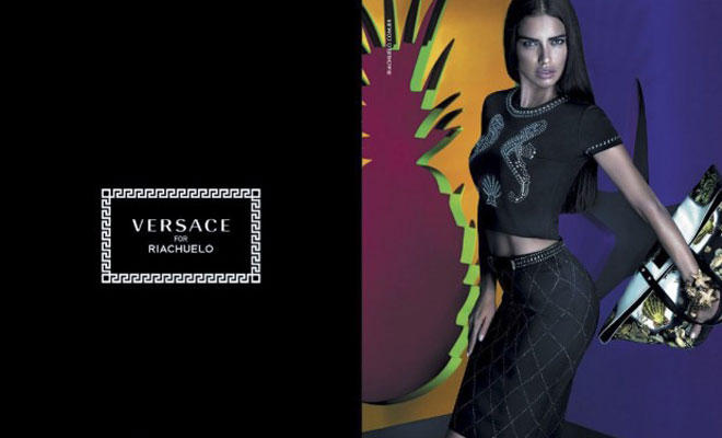 First Look: Adriana Lima for Versace for Riachuelo