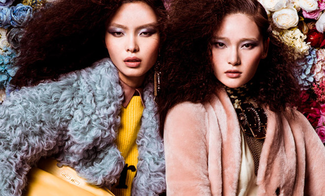 Ling Liu and Tan Lu for Marie Claire HK