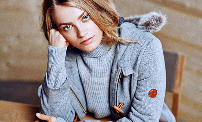 Anna Jagodzinska for Massimo Dutti Apres Ski Fall Winter 2014