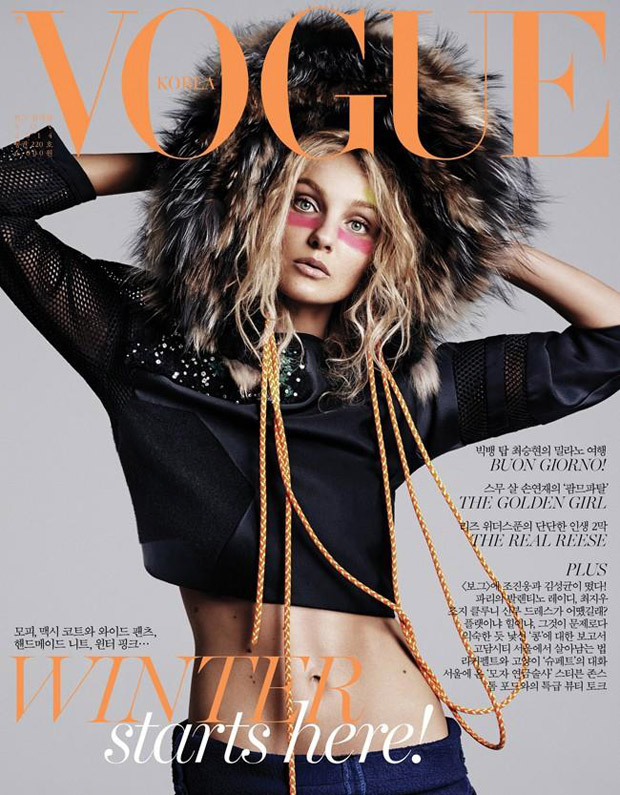 Caroline Trentini for Vogue Korea by Steven Pan