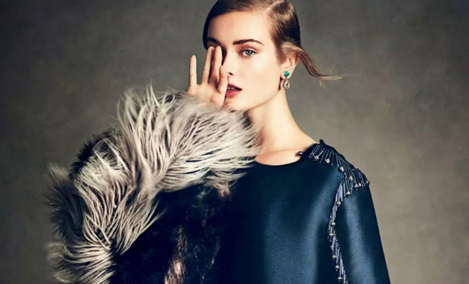 Monika Jac Jagaciak by Andreas Sjodin for Vogue Japan