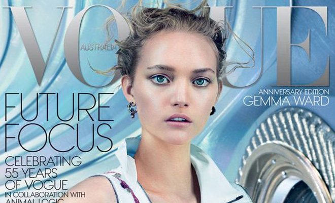 Gemma Ward Covers Vogue Australia December 2014 Edition
