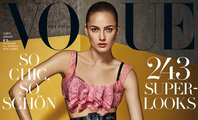 Andreea Diaconu, Hilary Rhoda & Karmen Pedaru for Vogue Germany