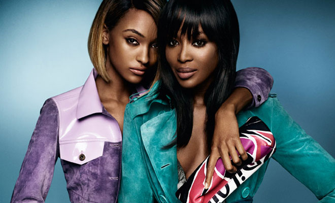 Naomi Campbell & Jourdan Dunn for Burberry Spring Summer 2015