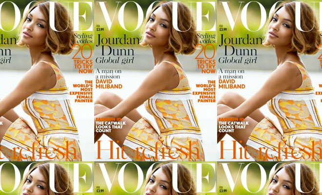 Jourdan Dunn In PRADA Is VOGUE UK February Cover Girl