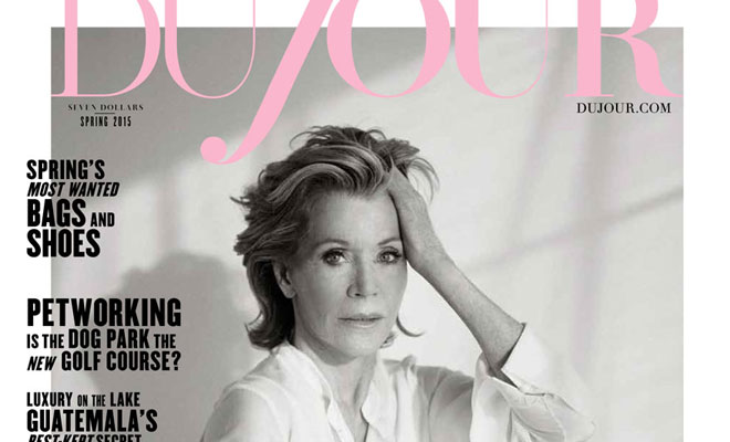 Jane Fonda by Thomas Whiteside for DuJour Magazine