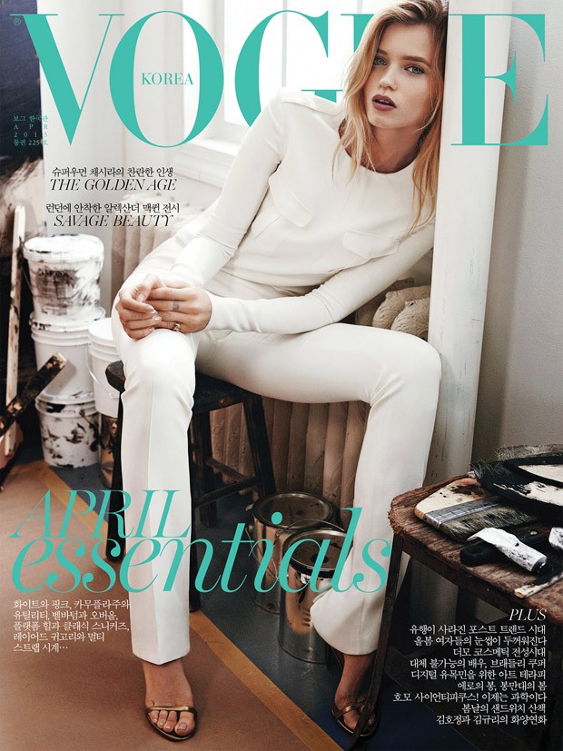 Abbey Lee Covers Vogue Korea April 2015