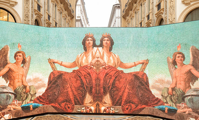 Kaleidoscope by PRADA Takes Galleria Vittorio Emanuele