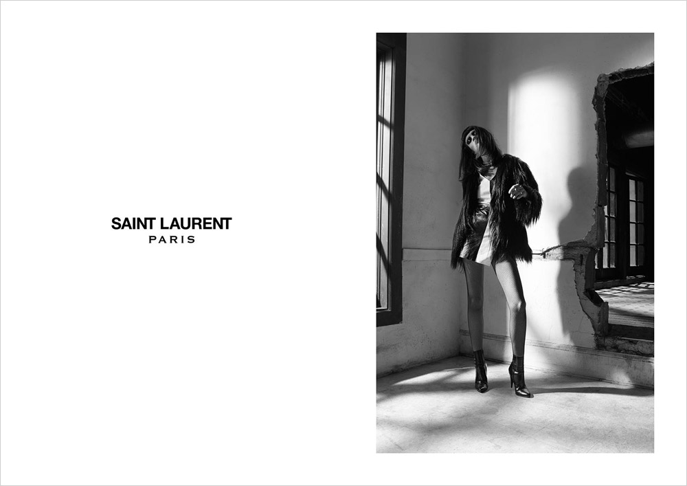 Flo Dron for Saint Laurent Fall Winter 2015.16