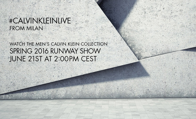 WATCH CALVIN KLEIN LIVE ON DESIGN SCENE