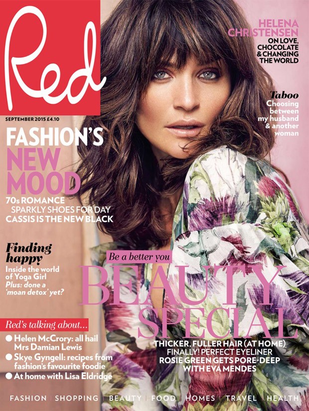 Helena Christensen for Red Magazine by Max Abadian