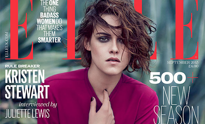 Kristen Stewart Covers Elle UK September 2015