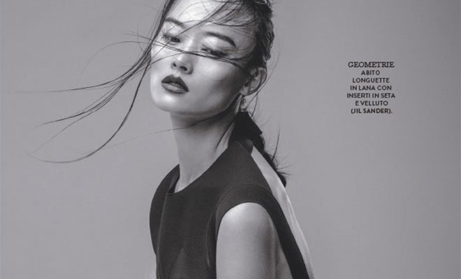 Fall Essentials Modeled by Li Xiao Xing for GRAZIA Italy