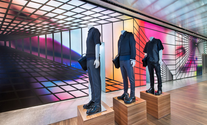 PRADA Broadway Epicenter In NYC Gets A Wallpaper Makeover