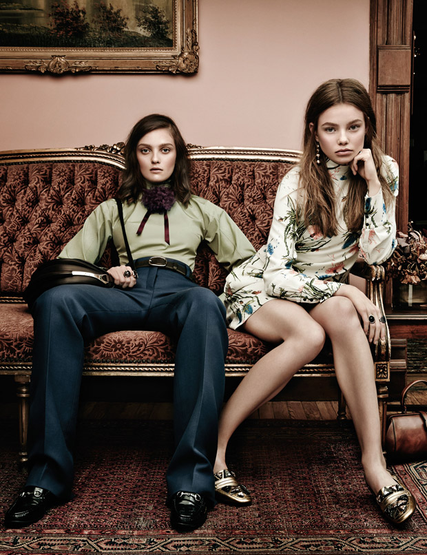 Kristine Froseth & Julia Belyakova for W Magazine