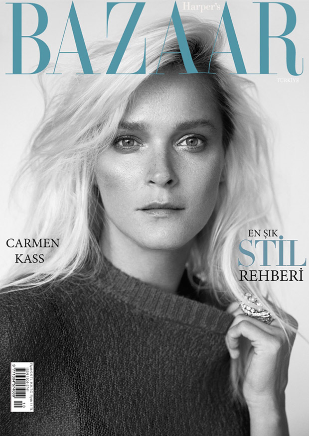 Carmen Kass Covers Harper's Bazaar Turkey October 2015